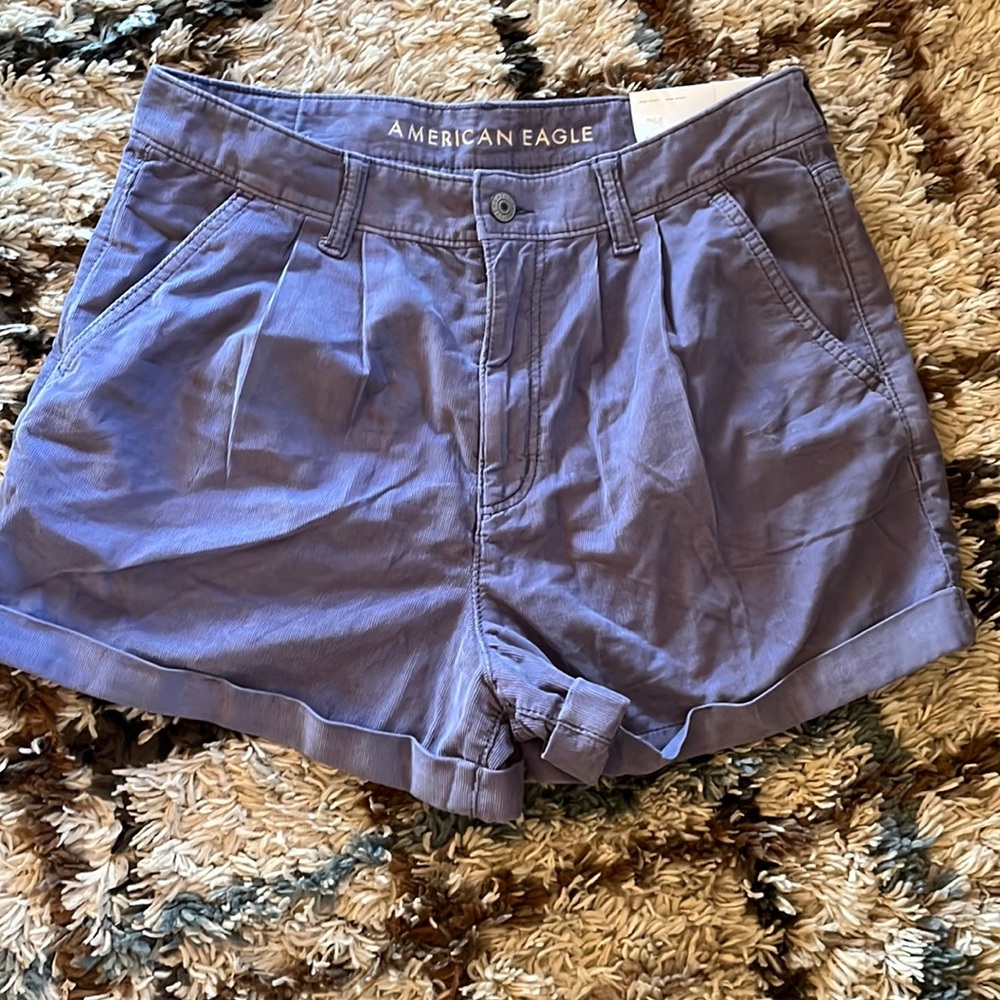 AE soft corduroy NWT size 8 mom shorts